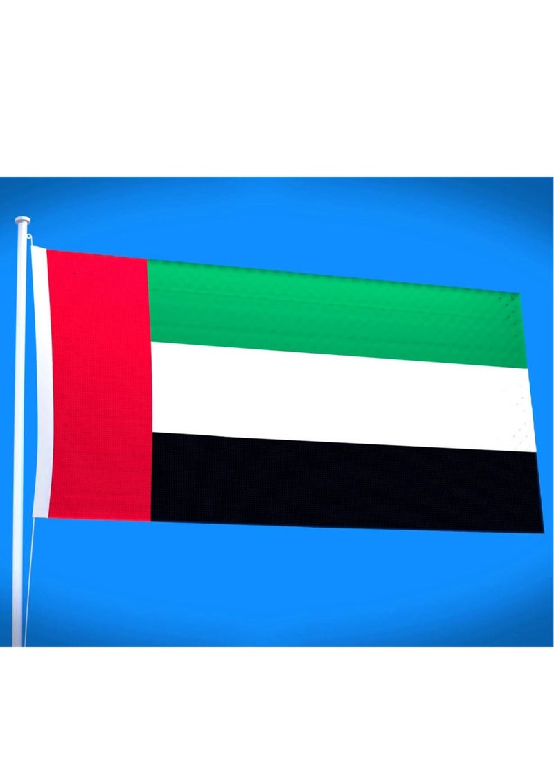 Vitacelli - UAE Flag National Day Durable Long Lasting For Outdoor And Indoor Use For Building Home And Car Decoration 150X90CM - Image 1