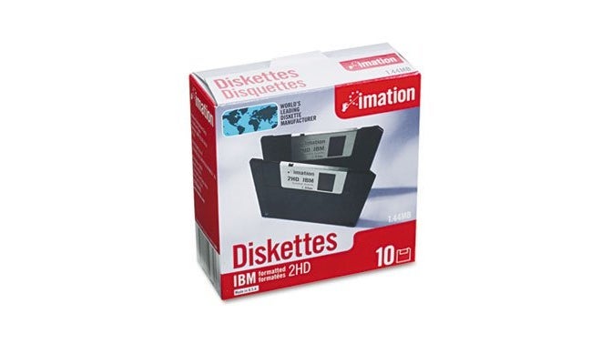 - 3-1/2 Diskettes, Formatted, PC Format, 1.44MB, DS-HD