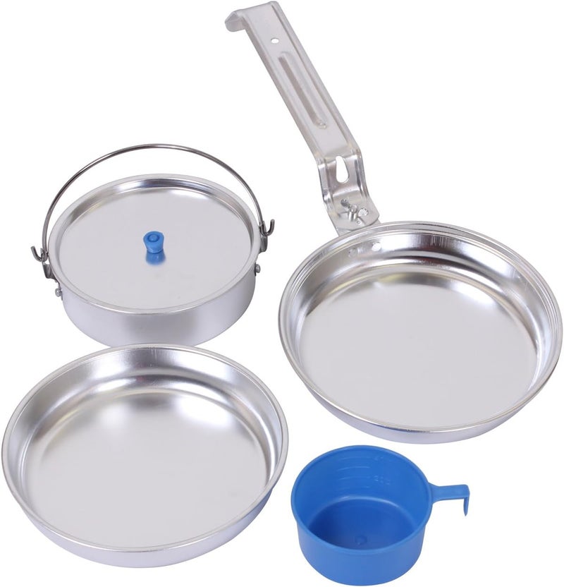 Rothco 5-Piece Heavy Gauge Polished Aluminum Mess Kit for Camping - Image 1