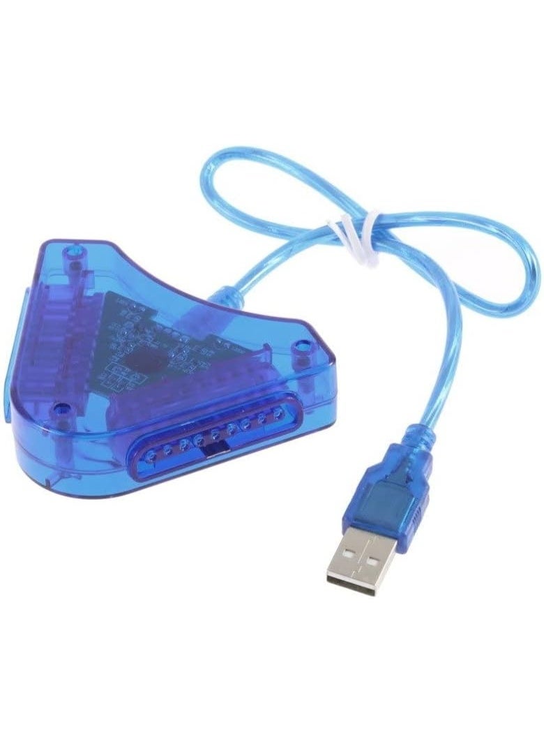 محول مزدوج لأذرع التحكم إلى USB – لتوصيل ذراعين ألعاب بالكمبيوتر أو اللاب توب  - Image 1
