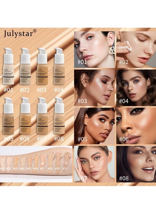 Matte Non-Porous Foundation, Oil Control Foundation, Coverage Foundation, 30ml Classic Ivory #04