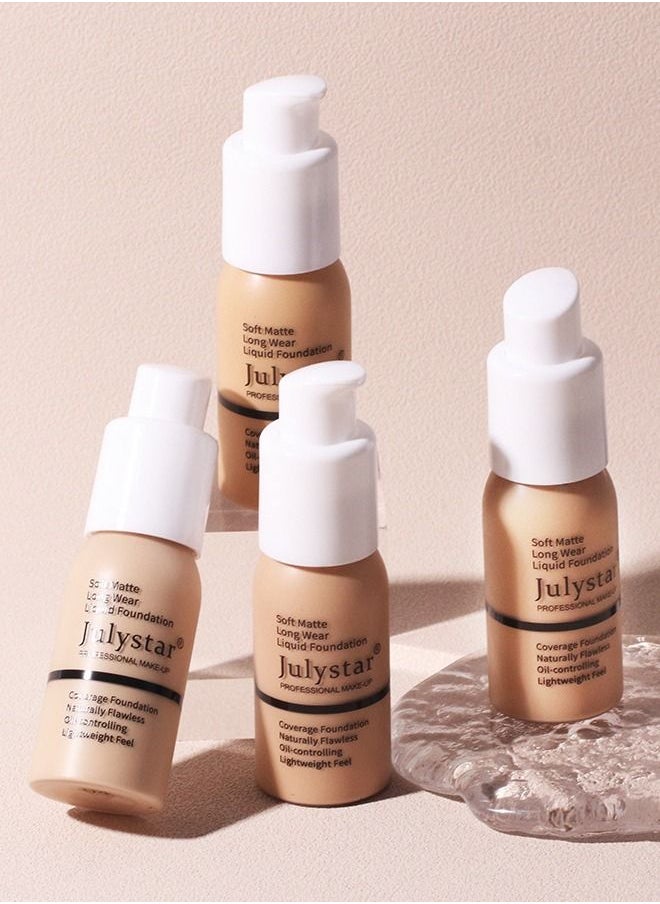 Matte Non-Porous Foundation, Oil Control Foundation, Coverage Foundation, 30ml Classic Ivory #04