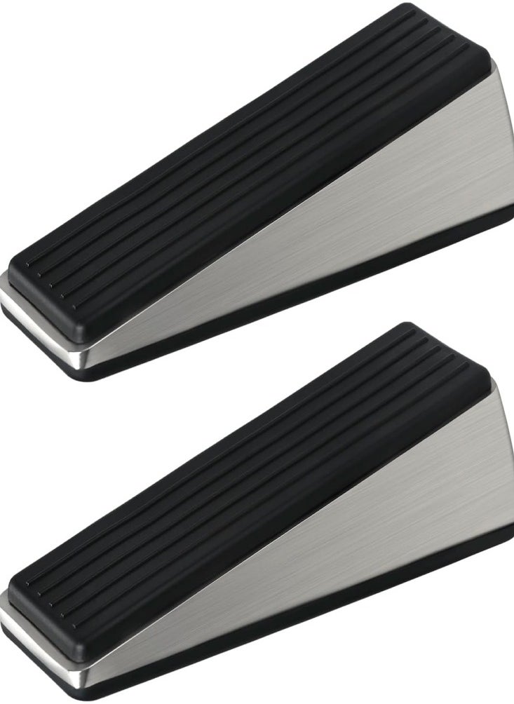 Oasisgalore 2PCS Door Stopper Door Entry Door Home Safety Wind and Collision Proof Silent Spring Door Stopper Top Door Card Suction Door Stopper  - Image 1