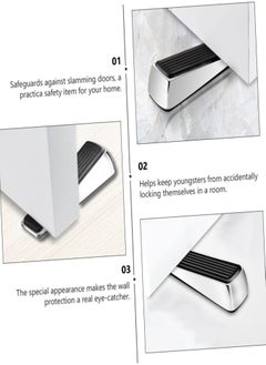 Oasisgalore 2PCS Door Stopper Door Entry Door Home Safety Wind and Collision Proof Silent Spring Door Stopper Top Door Card Suction Door Stopper  - Image 4