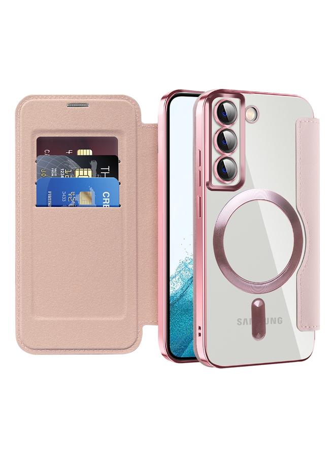 erorex Case For Samsung Galaxy S22 5G Shield MagSafe RFID Anti-theft Leather Phone Case - Image 2