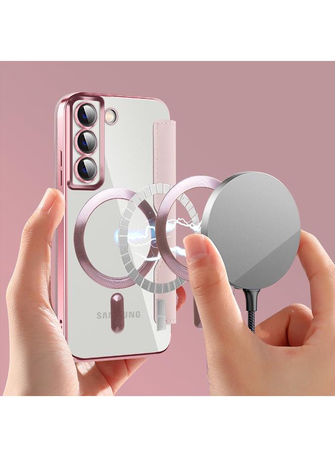 erorex Case For Samsung Galaxy S22 5G Shield MagSafe RFID Anti-theft Leather Phone Case - Image 3