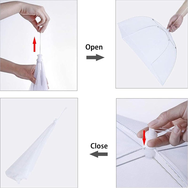 SHUBHPETAL SHUBHPETAL 2 Pack Folding Food Cover for Food PopUp Mesh Food Cover Foldable Mesh Food Cover Fly Cover Drosophila Net  - Image 5
