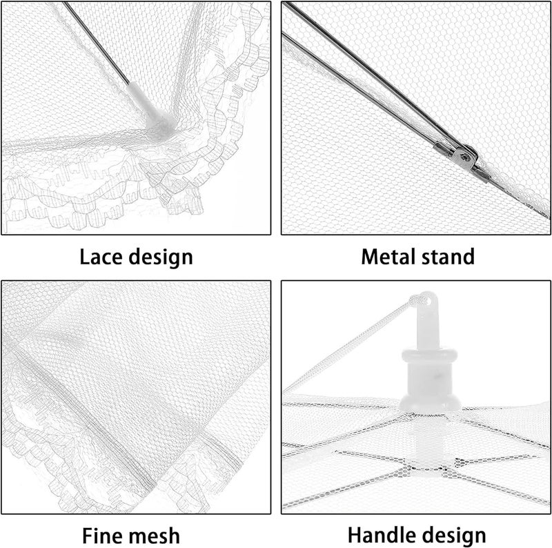 SHUBHPETAL SHUBHPETAL 2 Pack Folding Food Cover for Food PopUp Mesh Food Cover Foldable Mesh Food Cover Fly Cover Drosophila Net  - Image 4