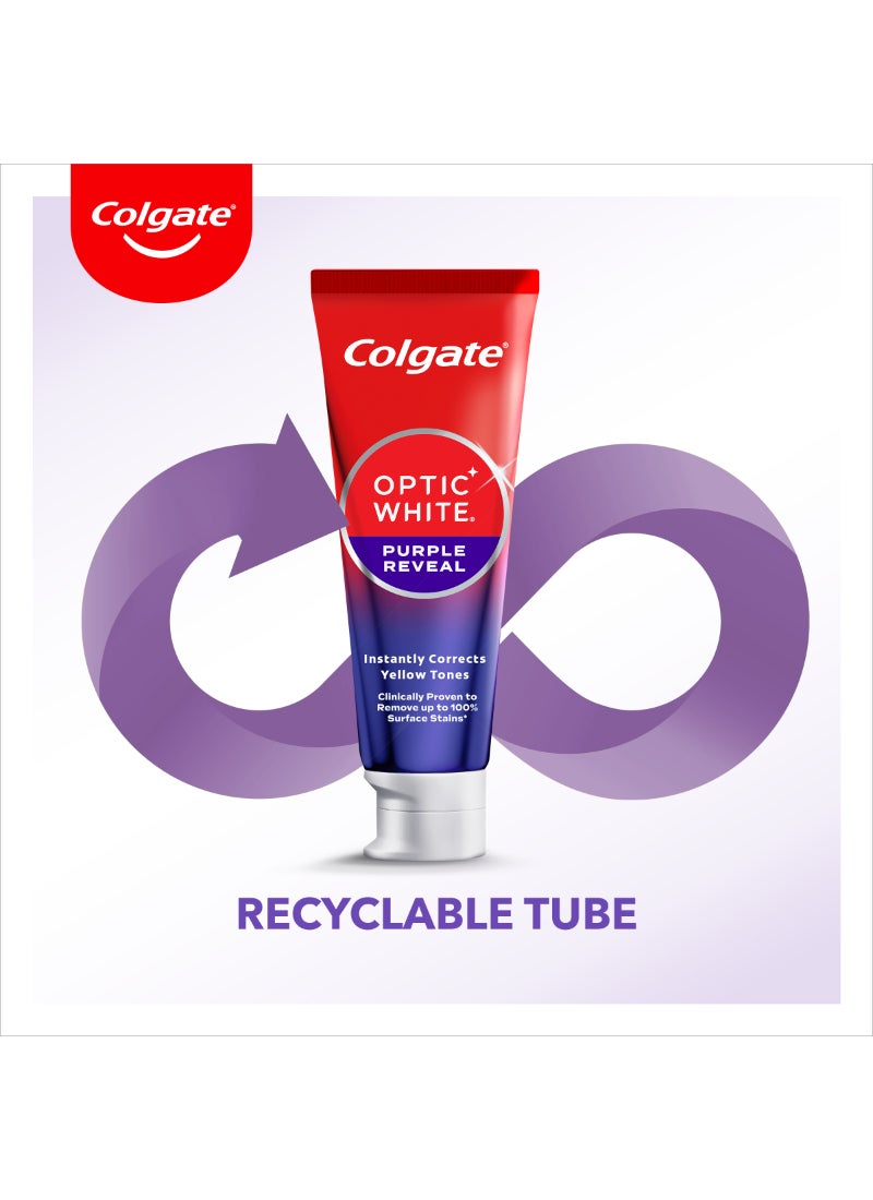 Colgate معجون أسنان كولجيت أوبتيك وايت بنفسجي للكشف عن التبييض - Image 5