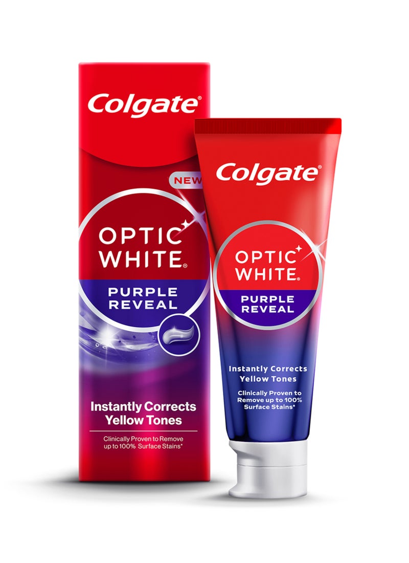 Colgate معجون أسنان كولجيت أوبتيك وايت بنفسجي للكشف عن التبييض - Image 1