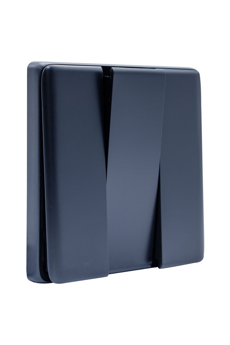 Duravel Modern Triple Light Switch Wall Panel, Black Matte Finish, 250V Electric Socket - Image 2