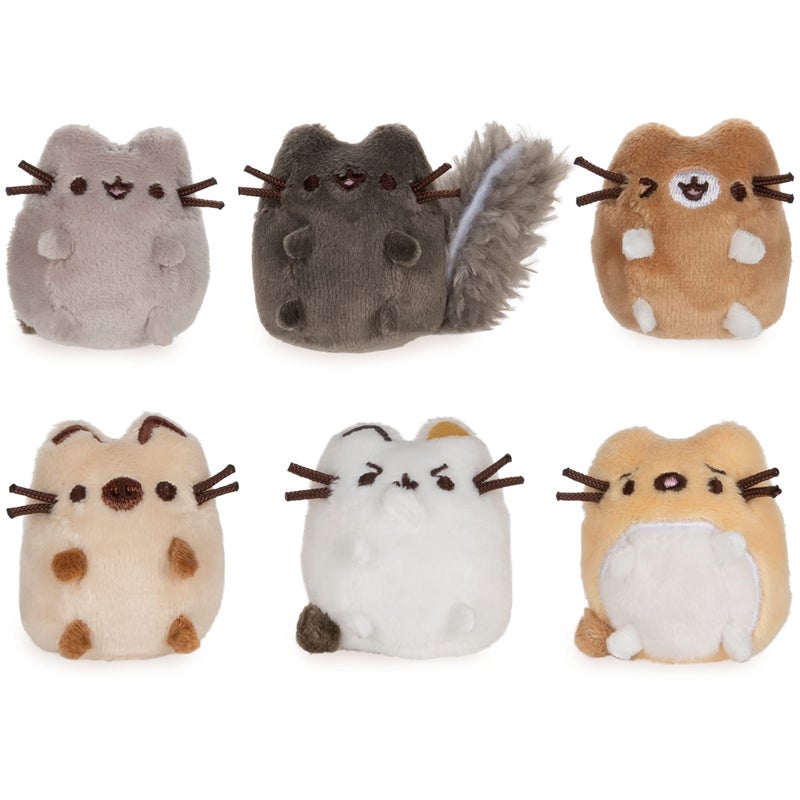 GUND Pusheen Comic Collector I Love Kitties Set of 6 Plush Stuffed Animal Cats  2"" - Image 2