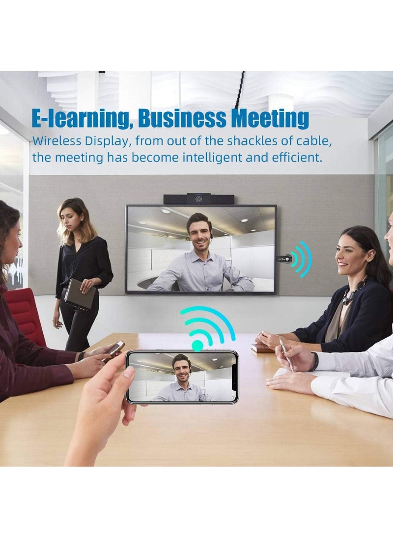 1080P Wireless Display Adapter – WiFi Screen Mirroring Dongle for TV/Projector | Compatible with Android, iOS, Mac & Windows