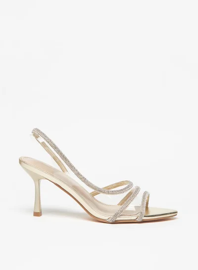 Flora Bella Women's Embellished Slip-On Sandals with Stiletto Heels