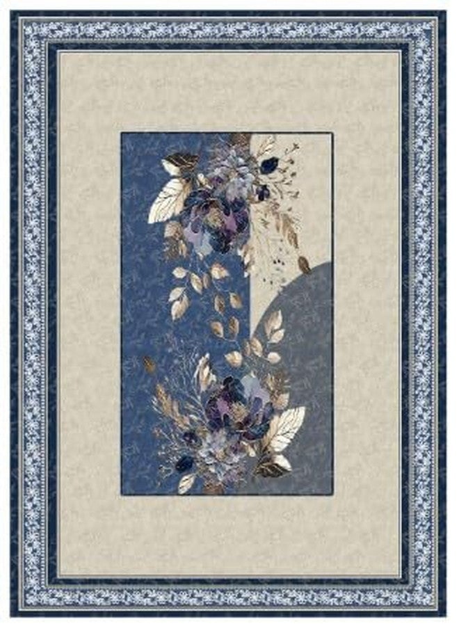 ZUKIODECOR غطاء طاولة مستطيل الشكل من زوكيوديكور، بنقشة زهور، مناسب لطاولة طعام تتسع لـ 4 أو 6 أشخاص، مثالي للحفلات والتجمعات الداخلية والخارجية، غطاء طاولة مخملي بديل لمفرش طاولة الوسط، مقاس 36 × 54 بوصة (زهرة زرقاء). - Image 2
