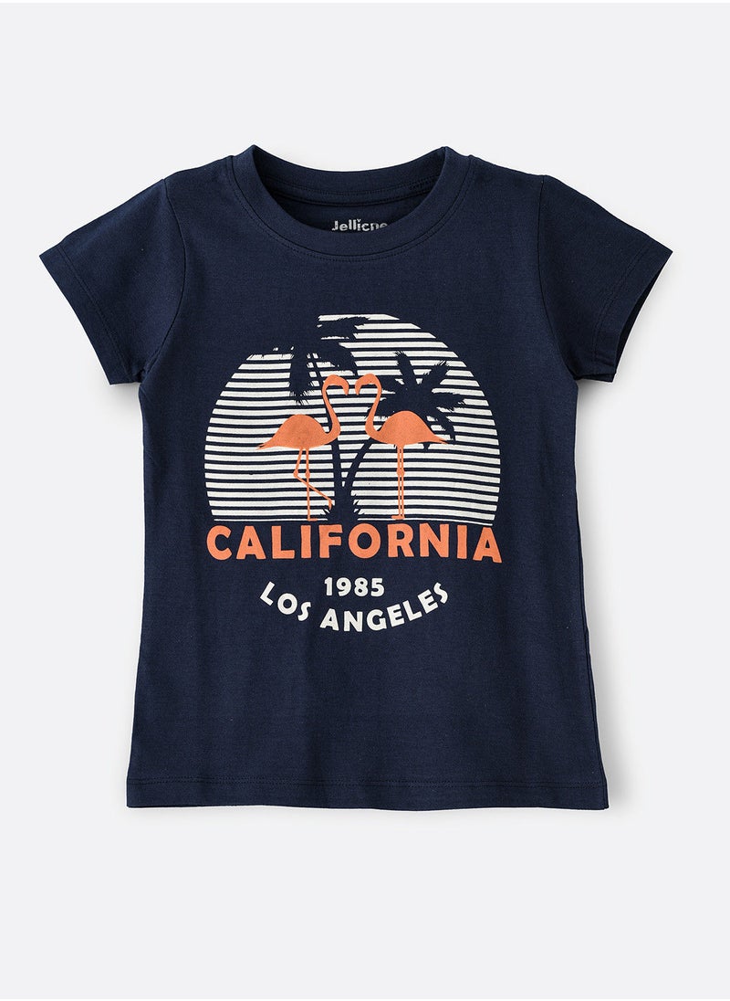 Jelliene Basic round neck graphic t-shirt  - Image 1