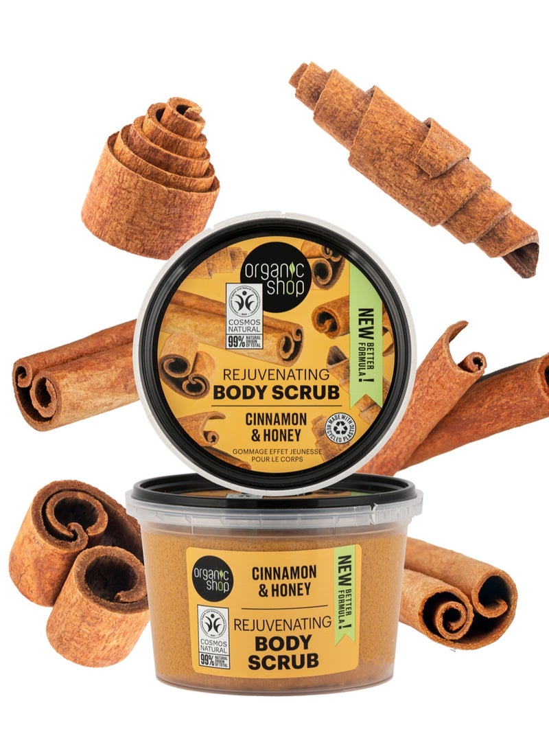 Organic Shop Body Scrub With Cinnamon Extract and Natural Honey 250 Ml - Image 4