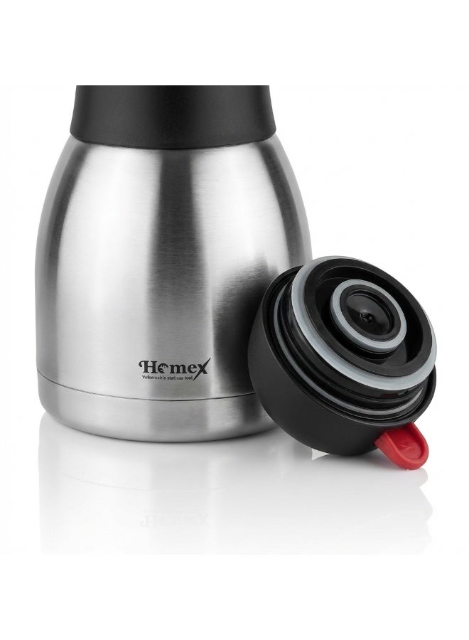 Homex Stainless Steel Tea Coffee Vacuum Flask Thermos Jug 1.2L, Double Wall Insulation Hot Cold Water/Tea/Coffee Flask BPA-Free Leak-Proof for Home Office Outdoor - Image 2