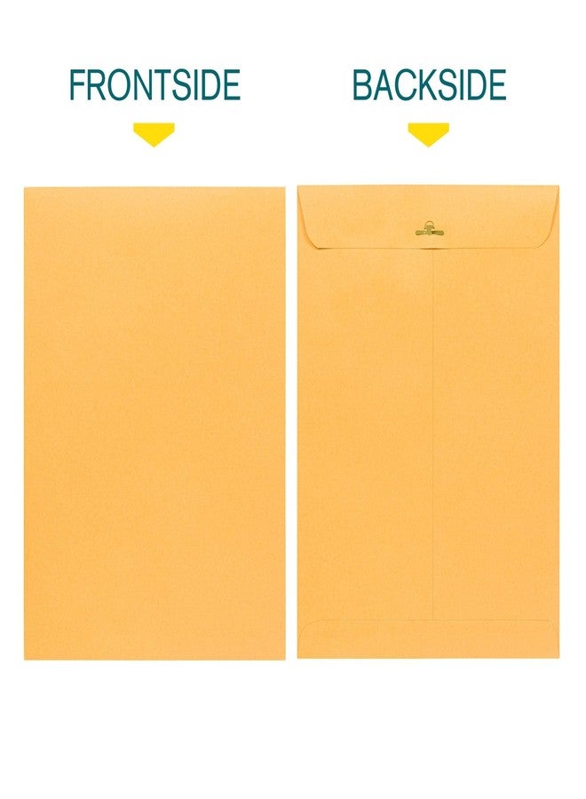EnDoc 9 1/2 x 12 1/2 Clasp Envelopes - 100 Pack - Brown Kraft Catalog Envelopes Gummed Seal Closure – 28lb Heavyweight Paper 9.5x12.5 inch Envelopes for Home, Office, Business, Legal or School. - Image 3