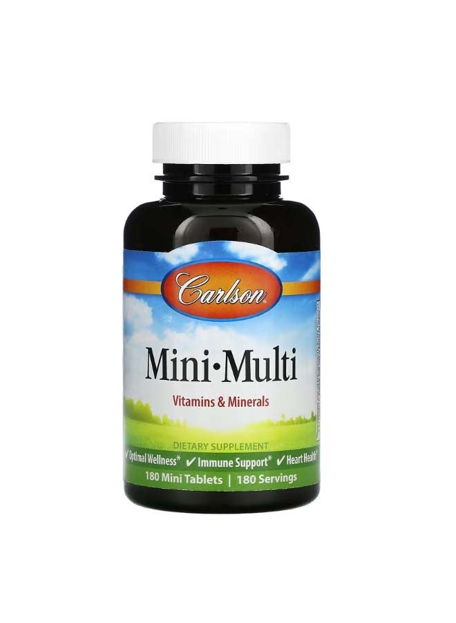 كارلسون MiniMulti Vitamins  Minerals IronFree 180 Mini Tablets - Image 1