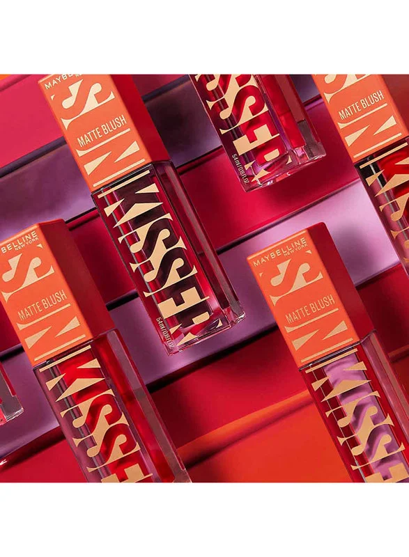 MAYBELLINE NEW YORK Sunkisser Hazy Matte Blush, Matte Finish, 31 Hot Pink Summer