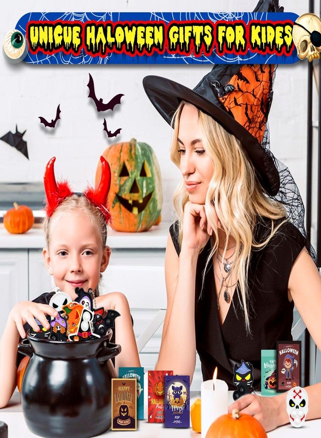 BicMan 48pack Halloween Mini Pop Keychain Toy Party Favor, Fidget Toys Pack Relieves Stress Anxiety Bauble, Classroom Rewards, Goodie Bag Stuffers - Image 5