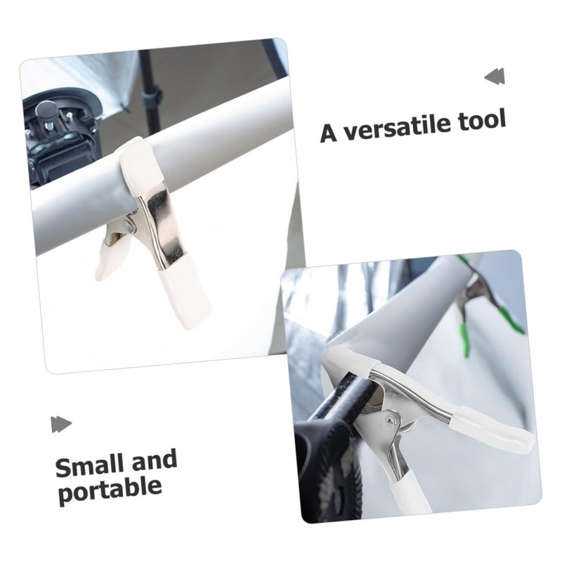 8 Pcs Heavy Duty Backdrop Clips Plastic Spring Clamp for Arch Stand Tarp - Image 5
