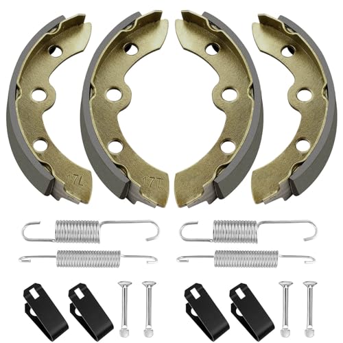 LEAPGOMAX Club Car Brake Shoes and Spring Kit for DS G&E 1995-up (Automatic Adjust)& Precedent 1018232-01 Golf Cart Replacement Brake Shoe Pads (2 Short & 2 Long) - Image 1