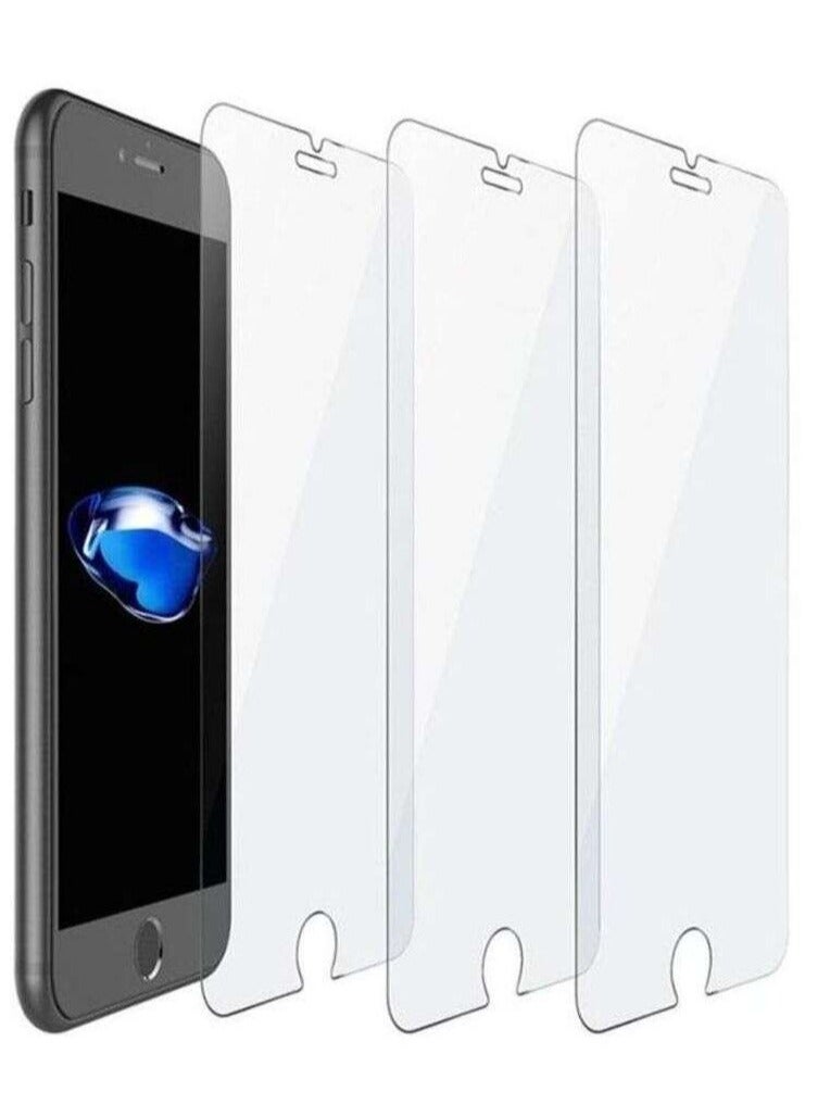 BORTONY Pack Of 3 Tempered Glass Screen Protector For Apple iPhone 8