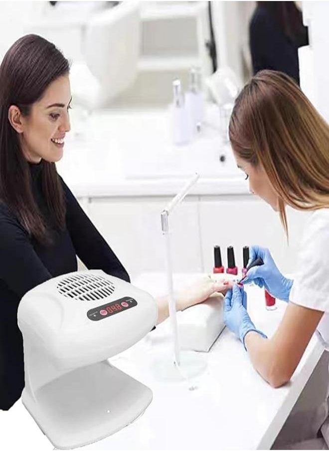 إم مياويان مجفف أظافر مناسب لطلاء الأظافر العادي، مروحة تجفيف أظافر مع مستشعر تلقائي، ماكينة أظافر احترافية للهواء الساخن والبارد مناسبة لصالون الأظافر والاستخدام المنزلي اليومي  - Image 4