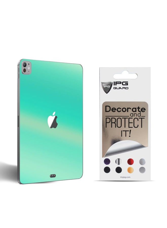 IPG Decal for IPAD Decorative Carbon Fiber Vinyl Back Protector Anti Scratch Skin Guard - 3D Surface - Bubble -Free Easy to Install (Blue Coral, iPad Pro (M4) 11") - Image 3