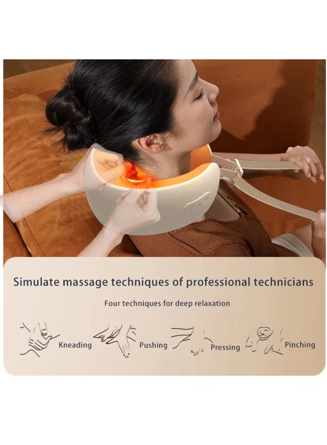 3D Neck Massager, 2 Modes, Electric Rechargeable Massage Cushion Pillow, Deep Tissue Kneading Neck Massager for Pain Relief at Home, Office - Image 5