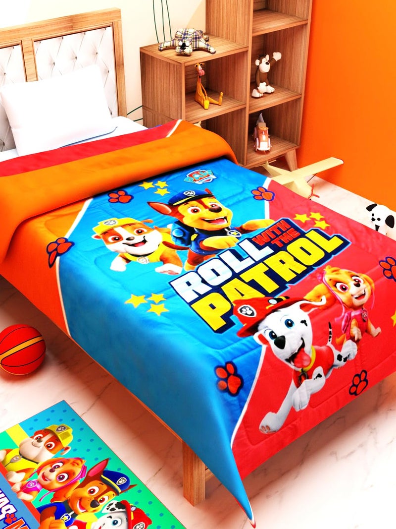 Athom Living Paw Petrol Kids Comforter 300 GSM 135x220 cm