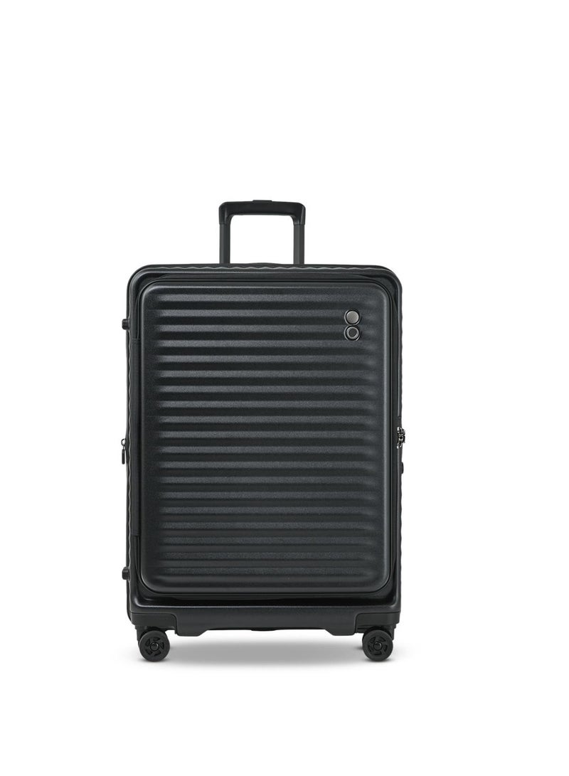 Echolac Celestra 66cm 4 Double Wheel Check-In Luggage Trolley Black - Image 1
