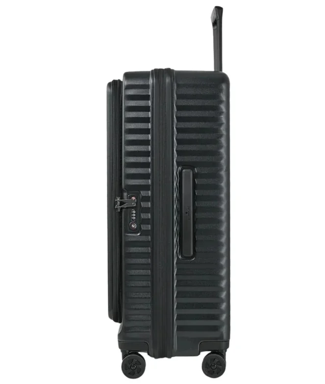 Echolac  Celestra FA 64 Cm Hardside 4-Double Wheeled Check-In Luggage Trolley - Black  | Best Price UAE