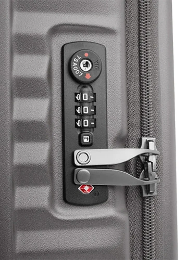 Echolac  Celestra FA 64 Cm Hardside 4-Double Wheeled Check-In Luggage Trolley - Black  | Best Price UAE