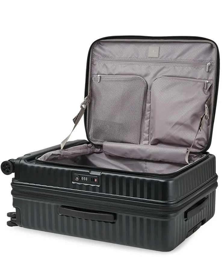 Echolac  Celestra FA 64 Cm Hardside 4-Double Wheeled Check-In Luggage Trolley - Black  | Best Price UAE