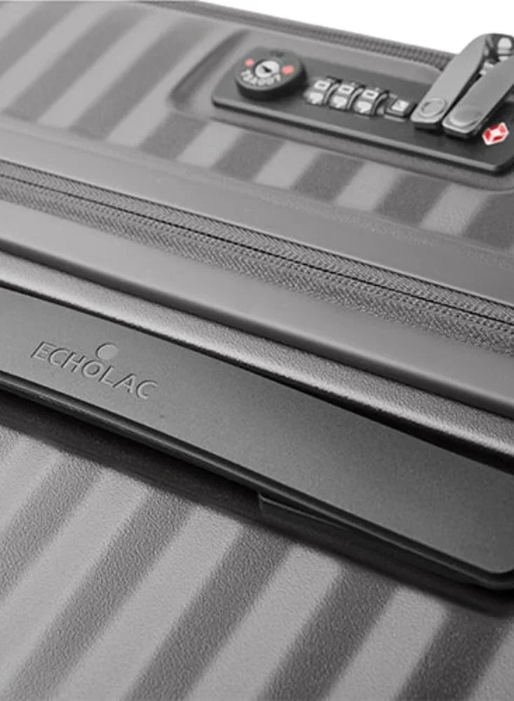 Echolac  Celestra FA 64 Cm Hardside 4-Double Wheeled Check-In Luggage Trolley - Black  | Best Price UAE