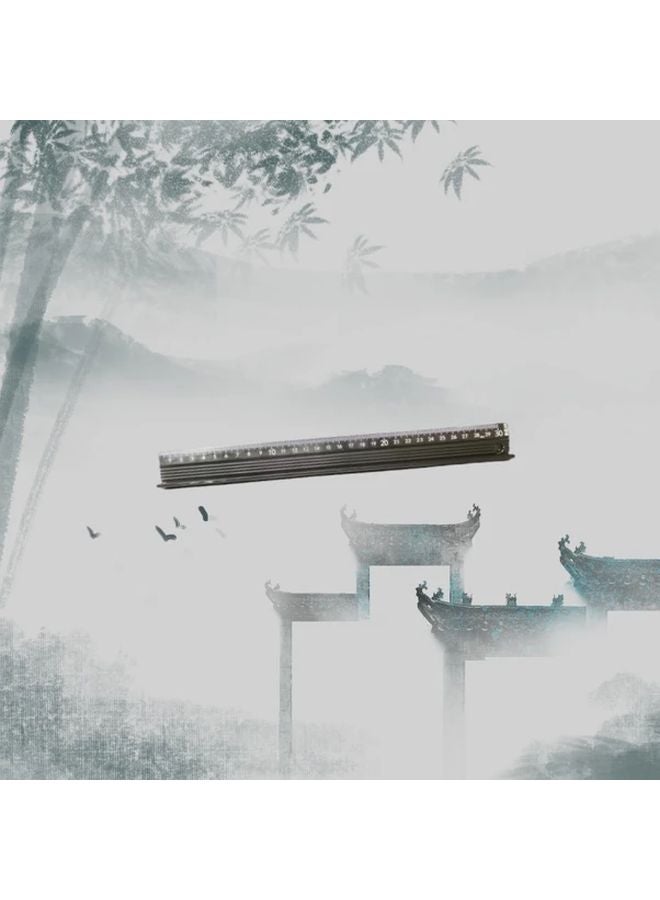 مجموعة مساطر الألومنيوم المستقيمة متعددة الوظائف 11 81 بوصة مع حماية من القطع وسادة مانعة للانزلاق - Image 1