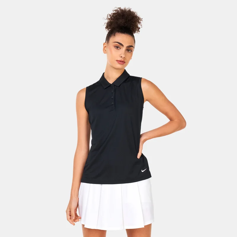 Nike Black Women's Dri-FIT Victory SLD Sleeveless Polo Shirt for Women | Best Price UAE