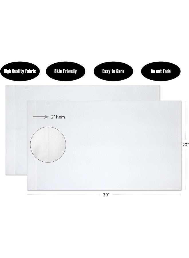 Aveesha 12 Pack Poly Cotton Pillow Cases - Queen Size White Pillowcases - 180 Thread Count Percale Weave Pillow Covers - Perfect for Home, Hotels and Hospital Use - Image 4