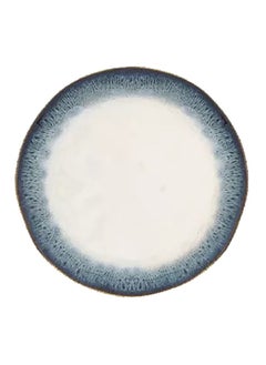 Easy Life Dishwasher and Microwave Safe Round Porcelain Dinner Plate Black and White 26 cm R2840 