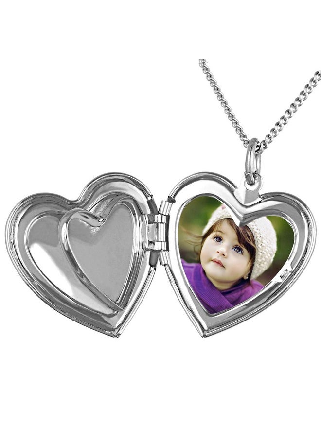 Lifetime Jewelry Antique Heart Locket Necklace That Holds Pictures 24K Gold Plated (Big White Gold Locket No Chain)  - Image 5