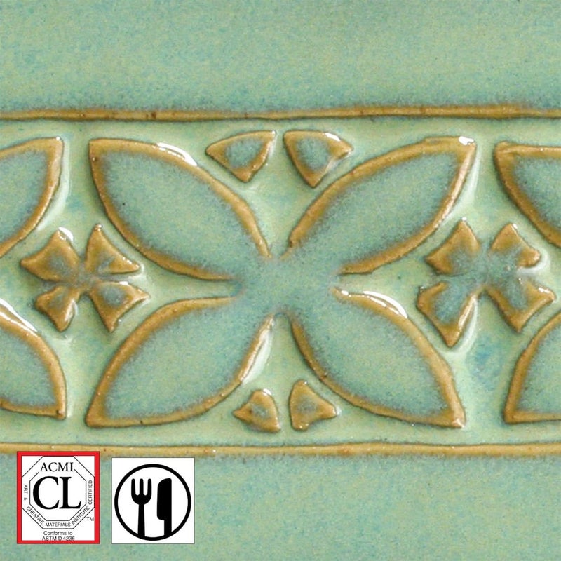 AMACO Potter's Choice High Fire Glaze Textured Turquoise - Image 4