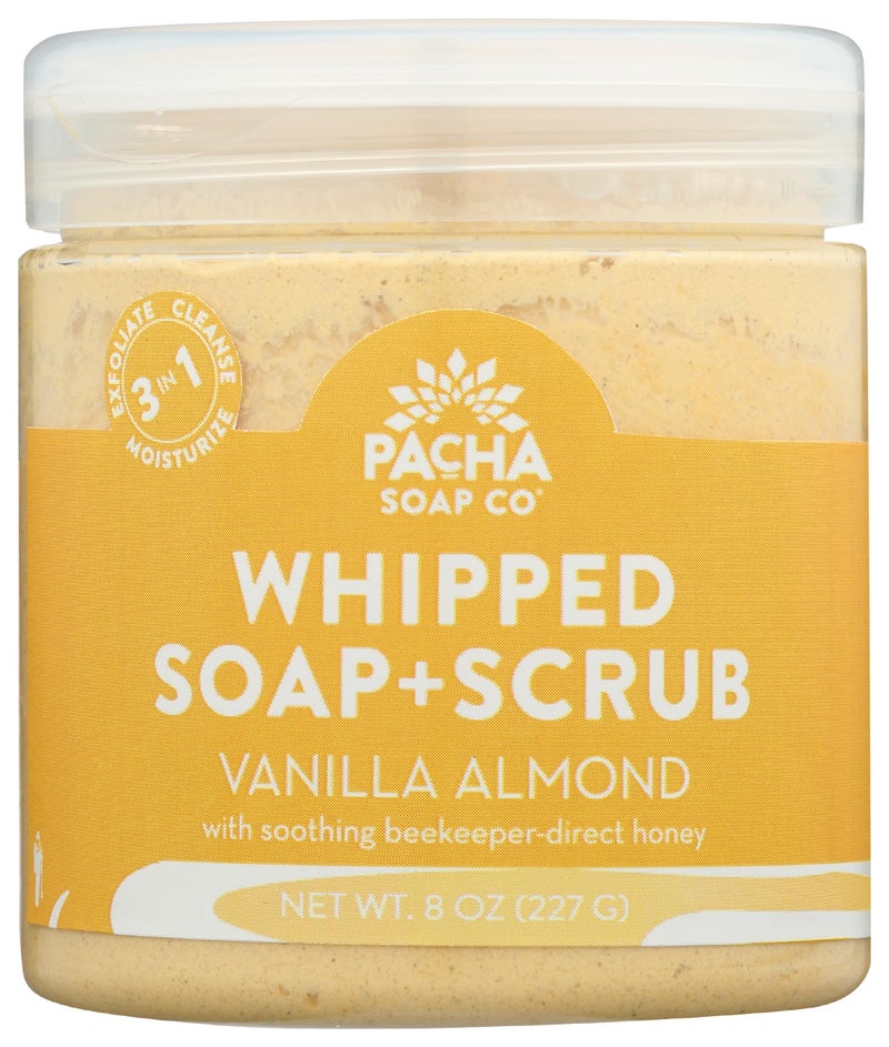 Pacha Soap Co Pacha Soap Vanilla Almond Whipped Soap Scrub, 8 Oz - Image 1