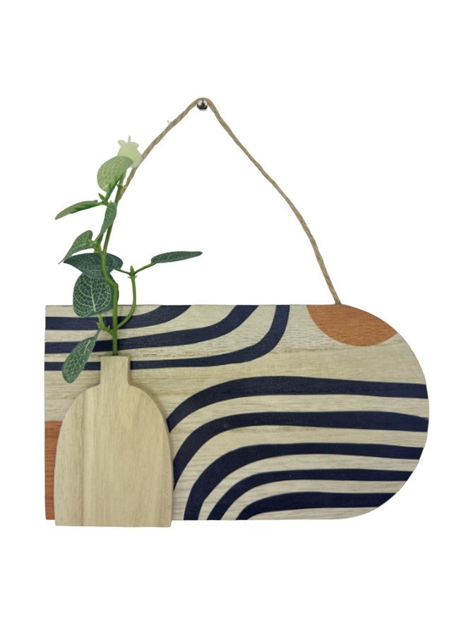 Art Street Modern Magic Boho Art Wall hanging MDF With Artificial Plant for Home & Office Decor, Living Room Decoration -Size: 9x5.1 Inch - Image 2