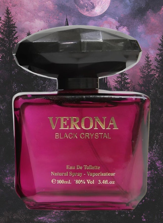 تي أر آي عطر فيرونا بلاك كريستال للنساء 100 مل - Image 2