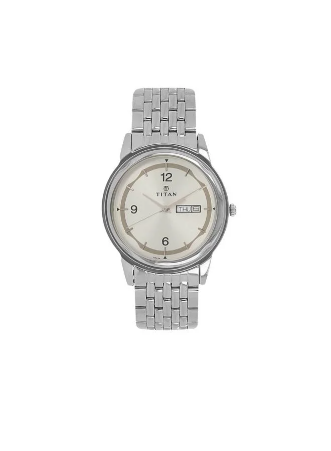 تيتان Men's Metal Analog Watch 1638SM01 - 39 mm