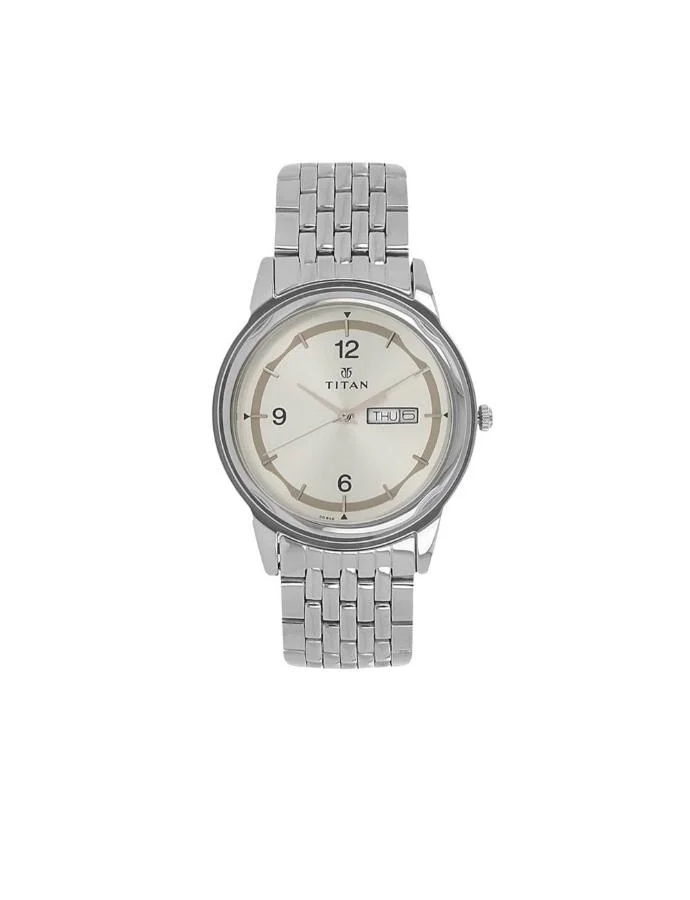 تيتان Men's Metal Analog Watch 1638SM01 - 39 mm