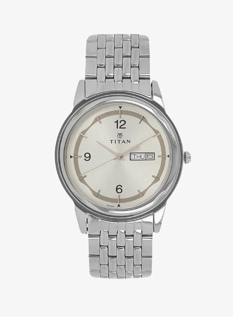 TITAN Men's Metal Analog Watch 1638SM01 - 39 mm